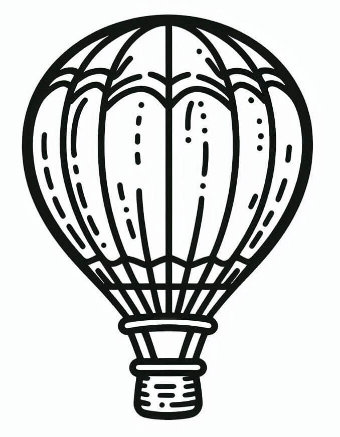 Mongolfiera Gratuito per Bambini da colorare