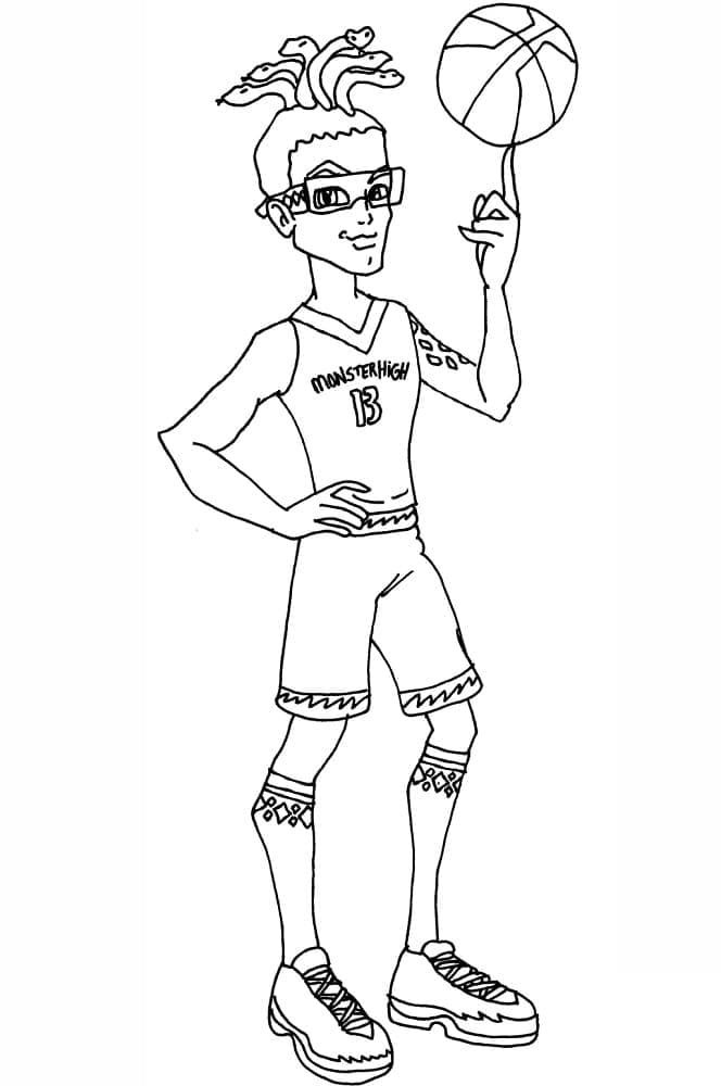 Monster High Deuce Gorgon da colorare