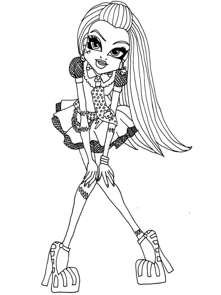 Monster High Frankie Stein da colorare