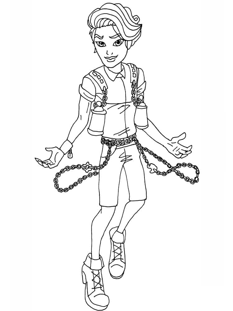 Monster High Porter Geiss da colorare