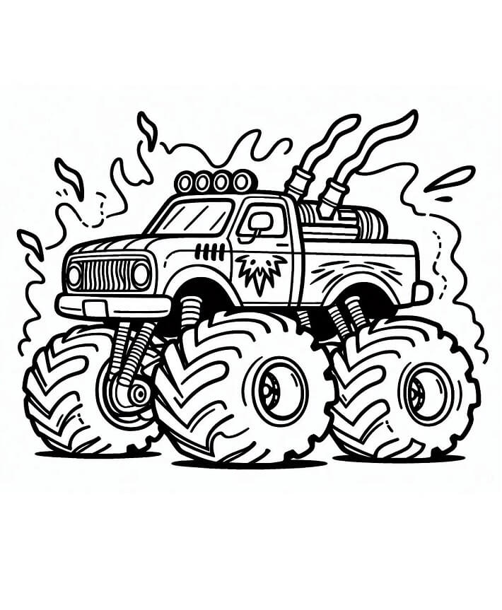Monster Truck (1) da colorare