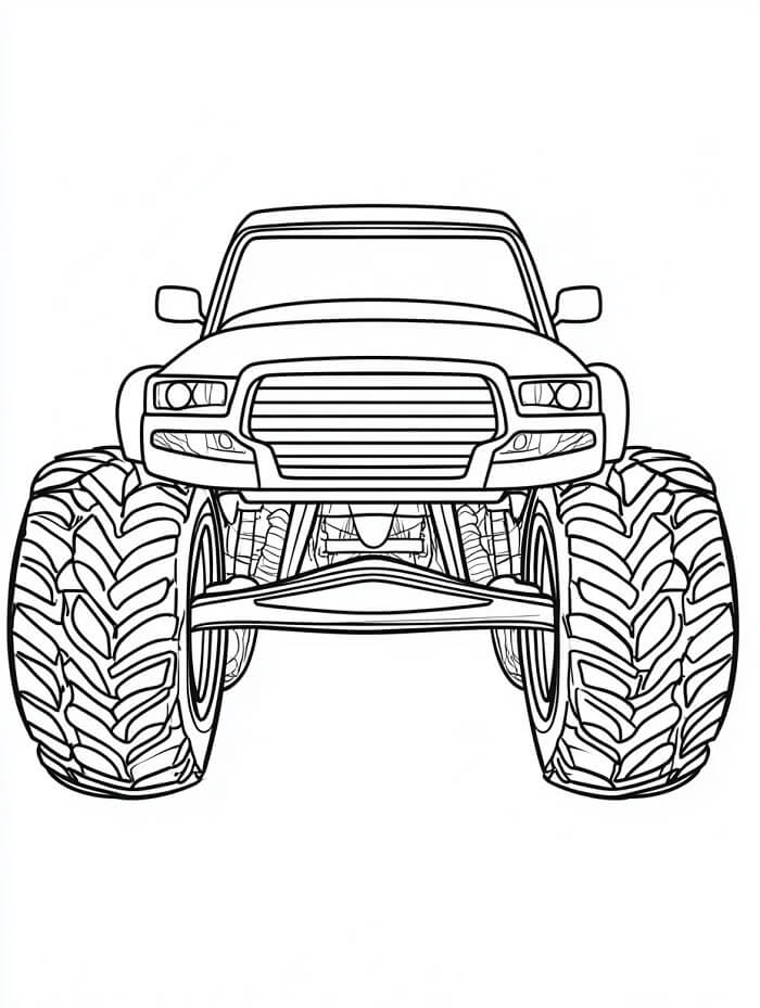Monster Truck (2) da colorare