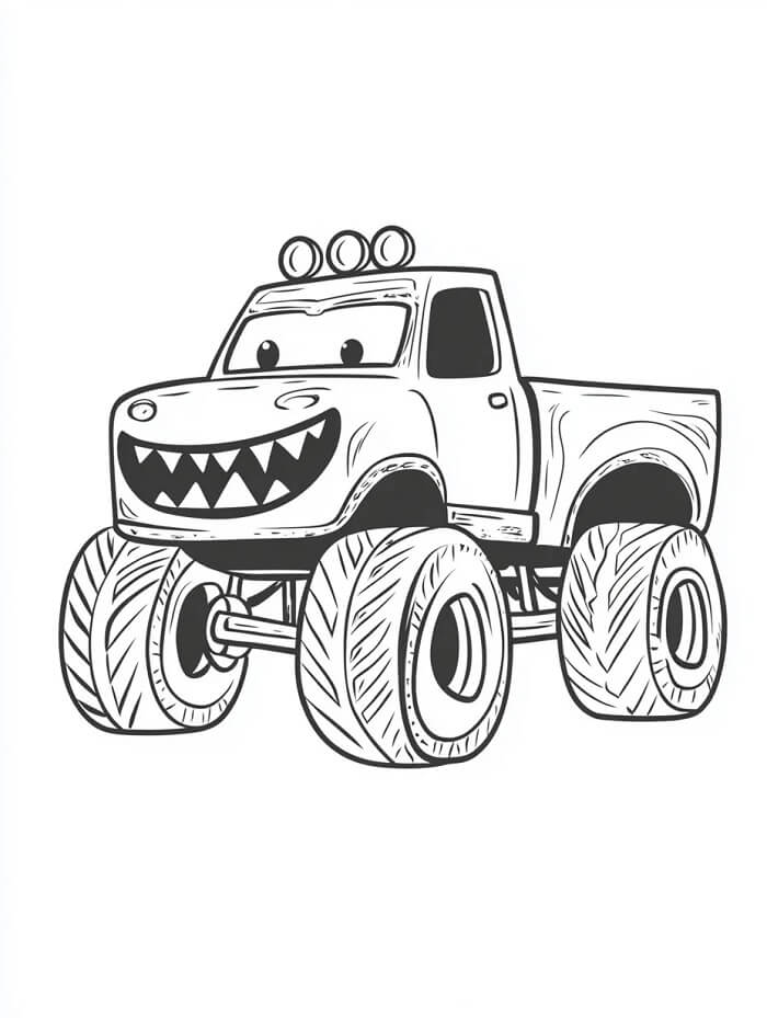 Monster Truck (3) da colorare