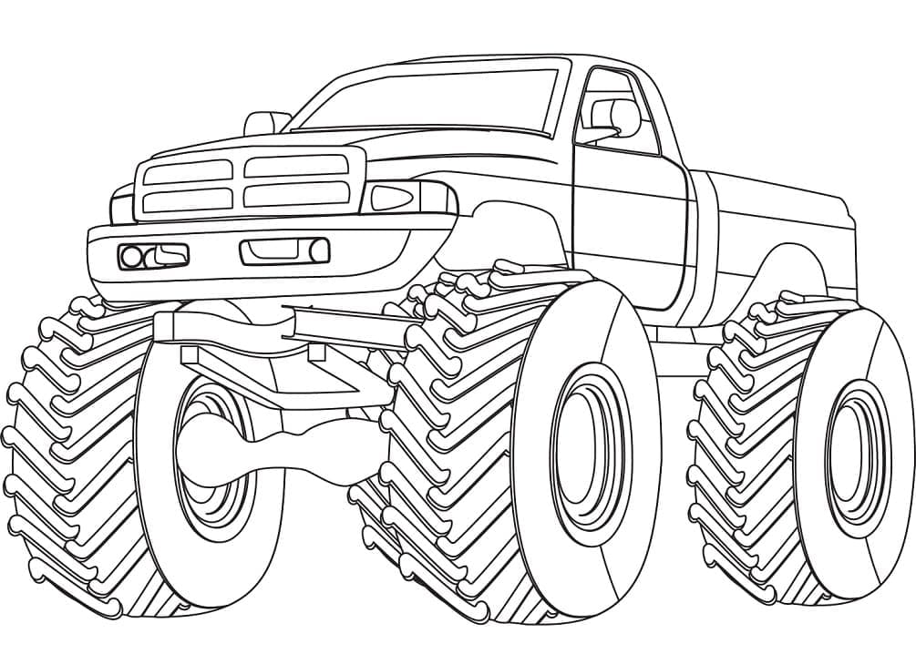 Monster Truck Gratis da colorare
