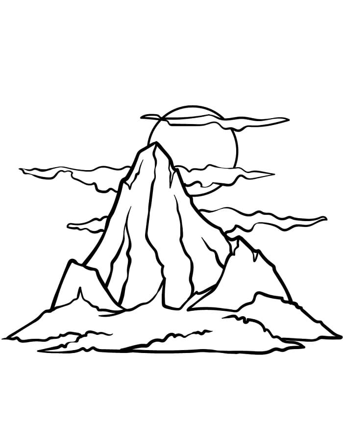 Montagna Meravigliosa da colorare