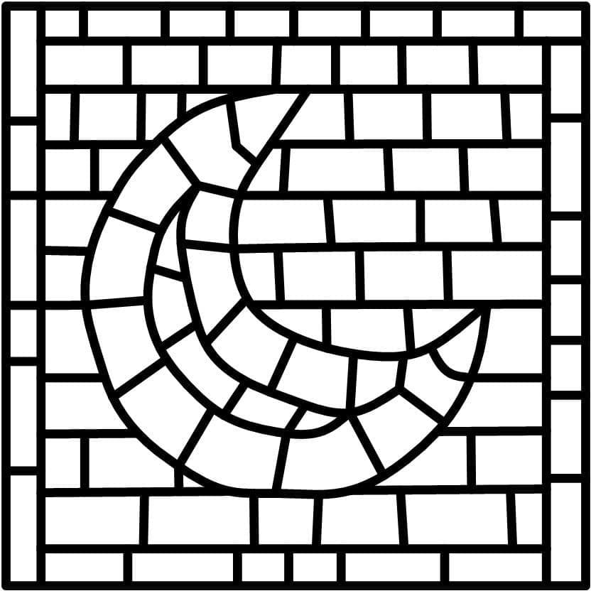 Mosaico per Gratis da colorare