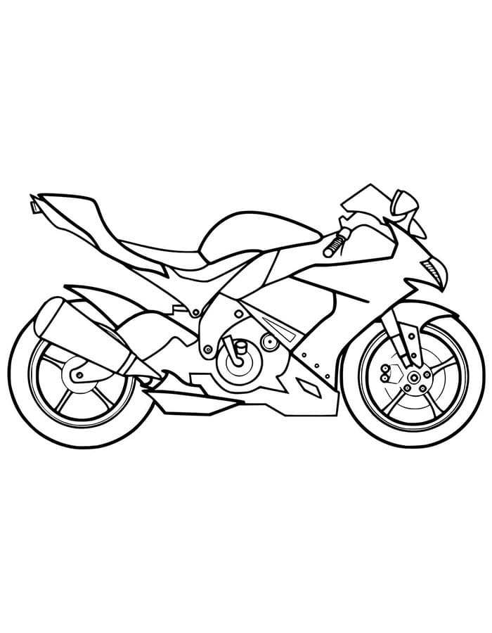 Moto Gratis per Bambini da colorare