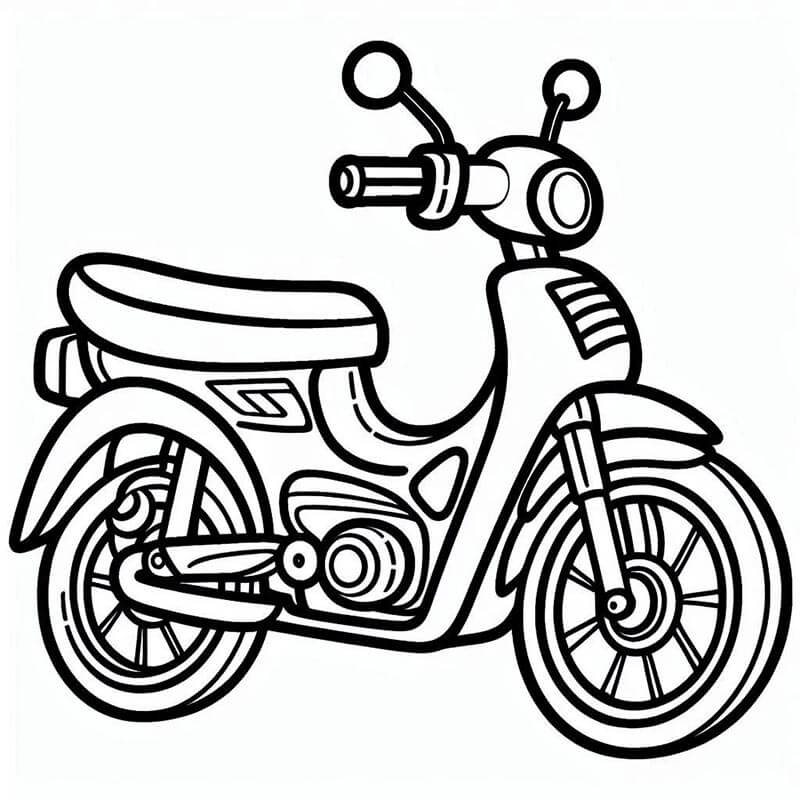 Moto Gratuita Stampabile da colorare