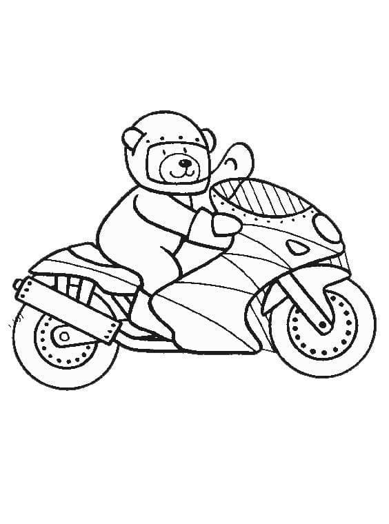 Moto Gratuita da colorare