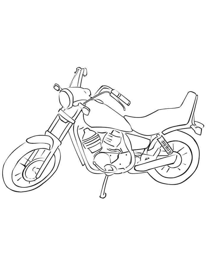 Moto Normale da colorare