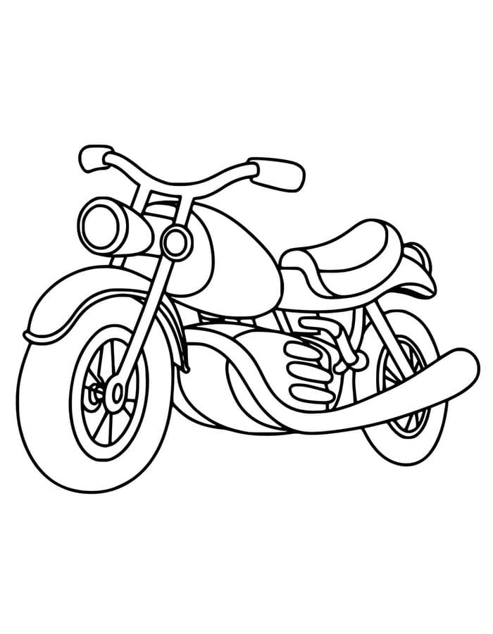 Moto da Stampare da colorare