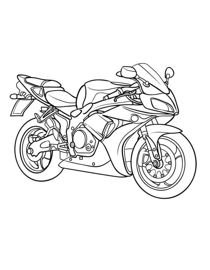 Moto per Bambini di 2 Anni da colorare