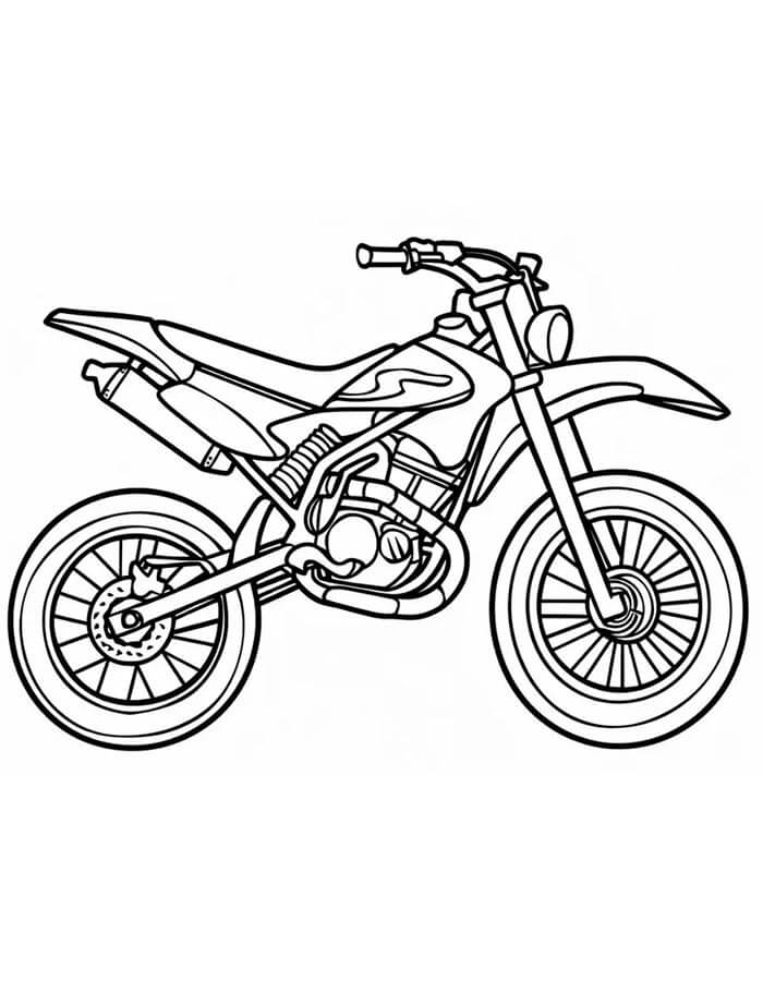 Moto per Bambini di 3 Anni da colorare