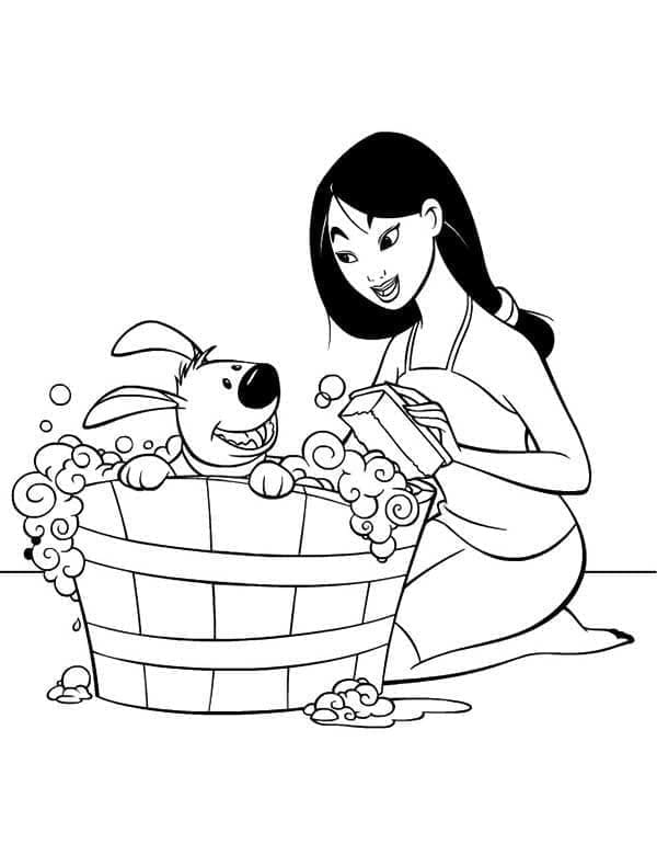 Mulan da Stampare da colorare
