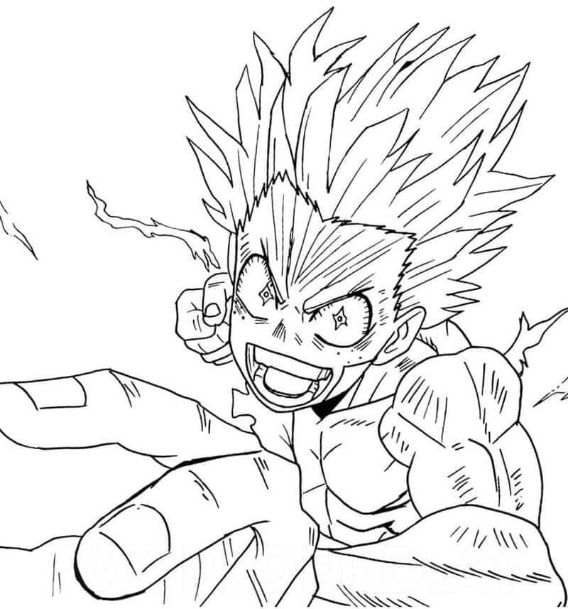 My Hero Academia per Bambini di 3 Anni da colorare