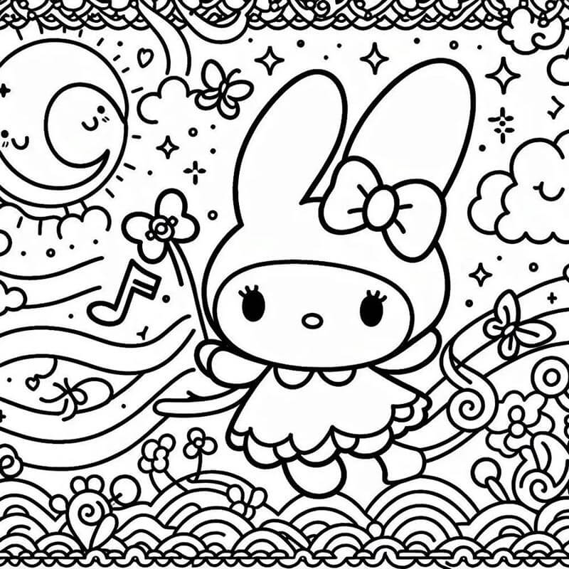 My Melody (2) da colorare