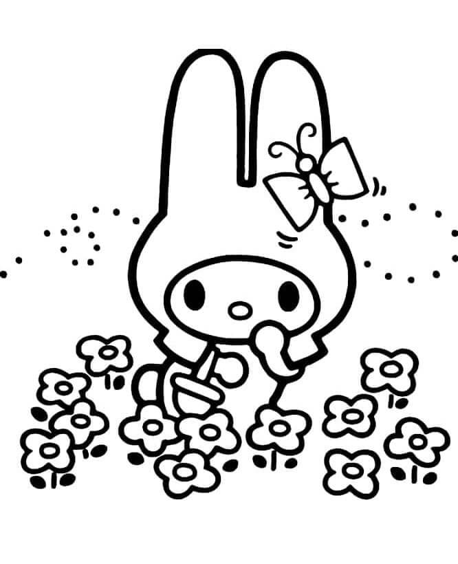 My Melody Gratuita Stampabile da colorare