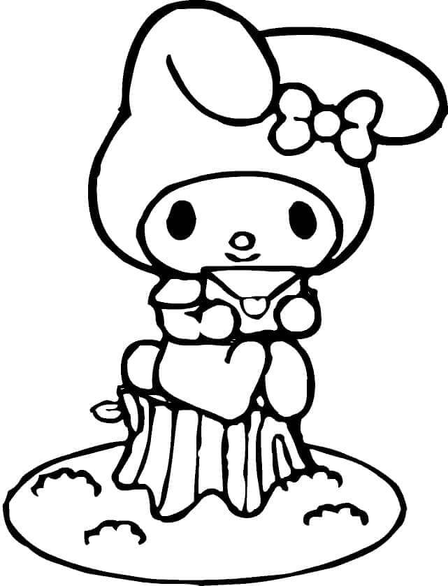 My Melody Gratuita per Bambini da colorare
