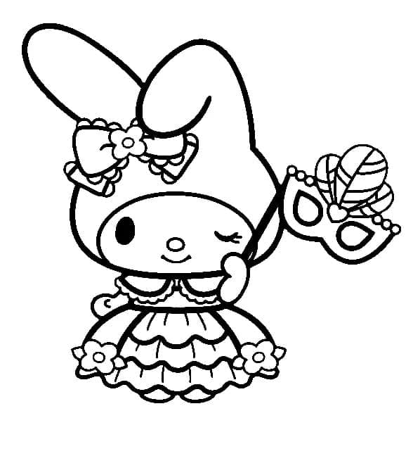 My Melody Kawaii da colorare
