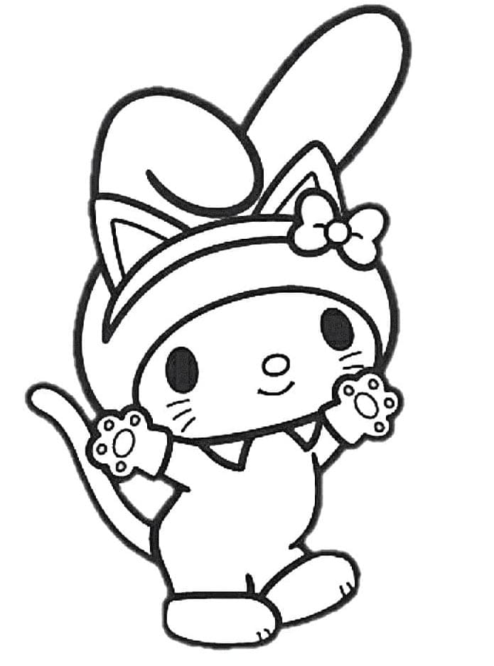 My Melody Stampabile Gratuita da colorare