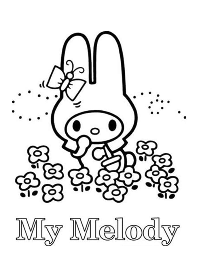 My Melody a Prezzo Zero da colorare