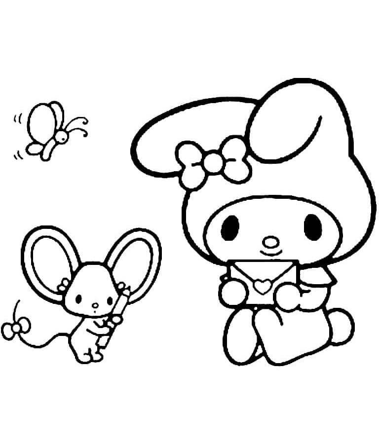 My Melody per Bambini di 1 Anno da colorare