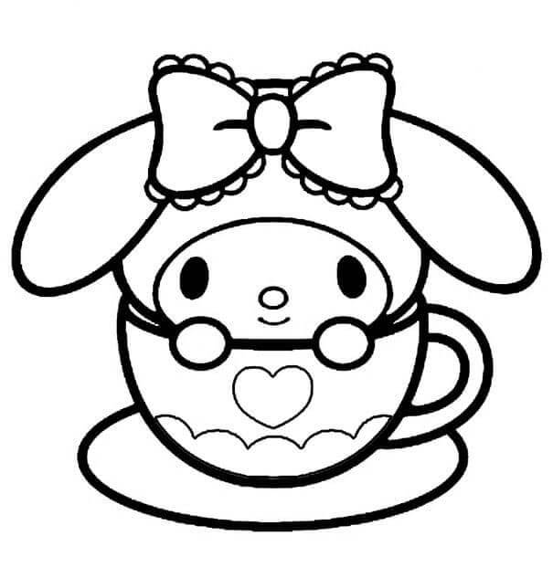 My Melody per Bambini di 6 Anni da colorare