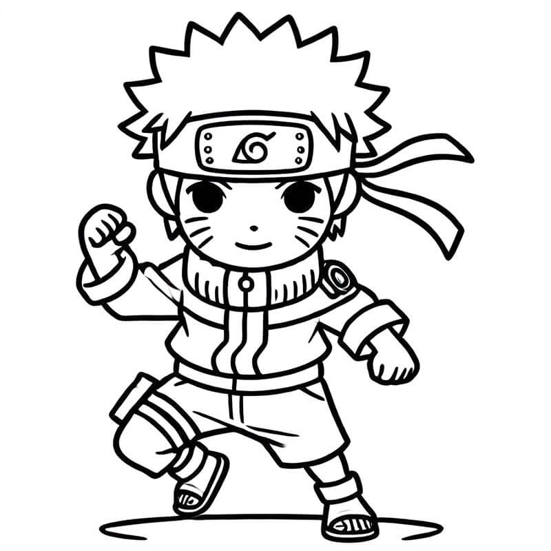 Naruto carino da colorare