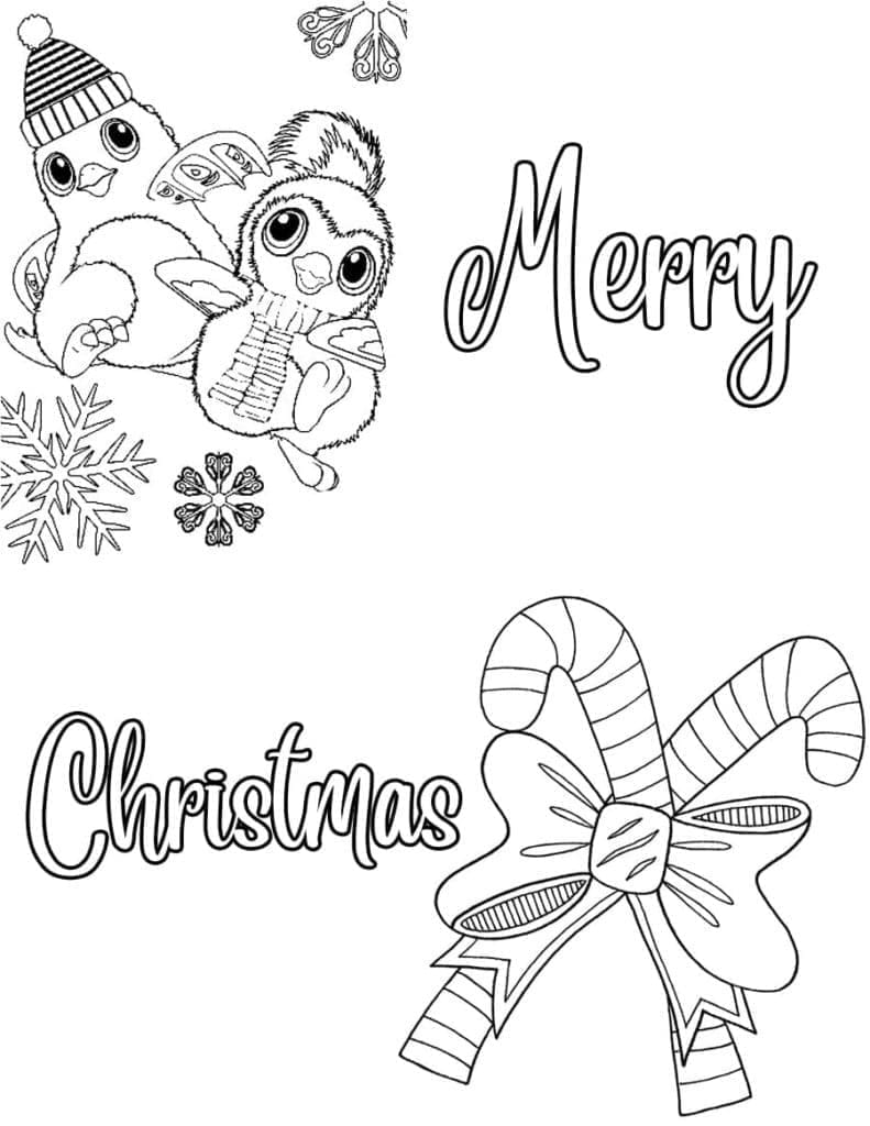 Natale Adorabile da colorare