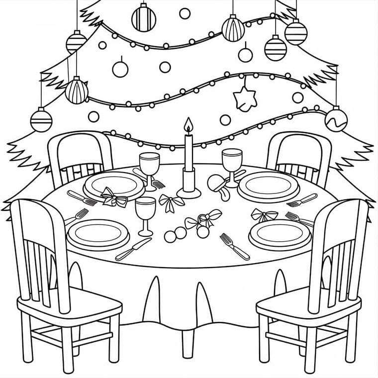 Natale Stampabile da colorare