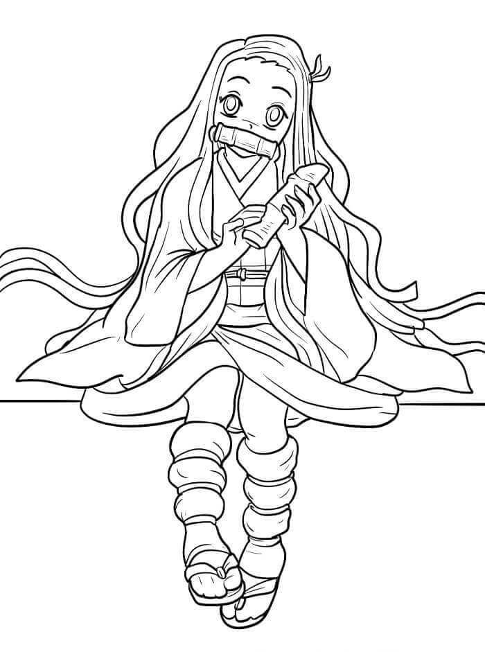 Nezuko Deliziosa da colorare