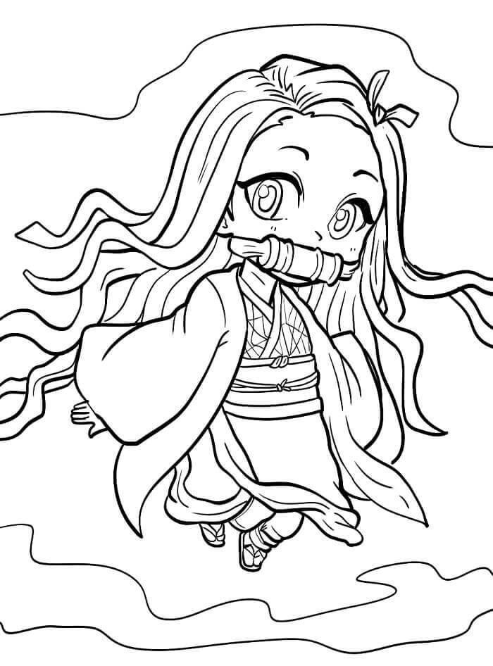 Nezuko Demon Slayer da colorare