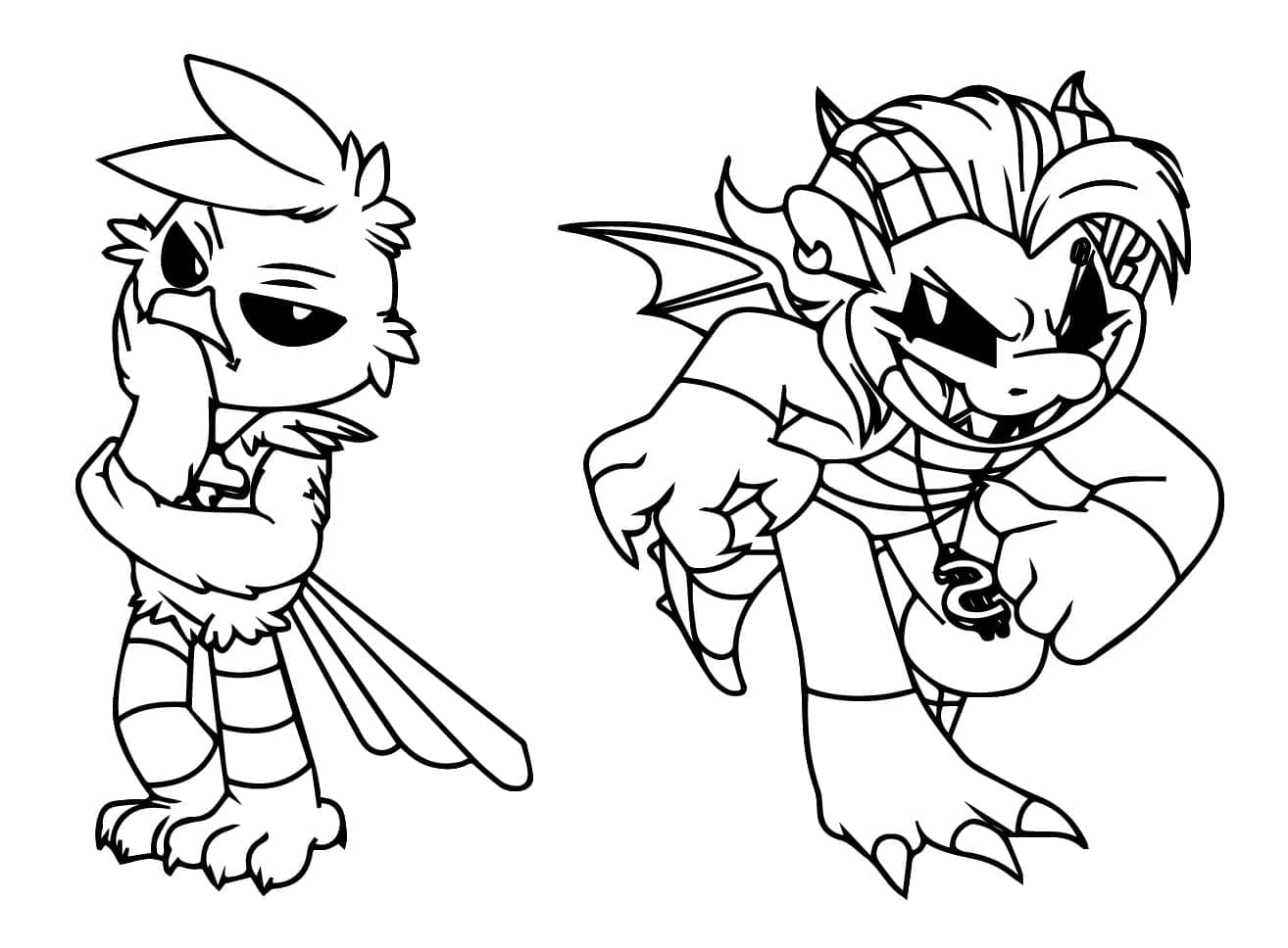 Nightmare Critters (2) da colorare