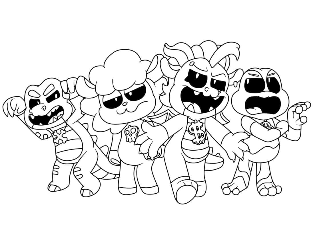 Nightmare Critters Gioco da colorare