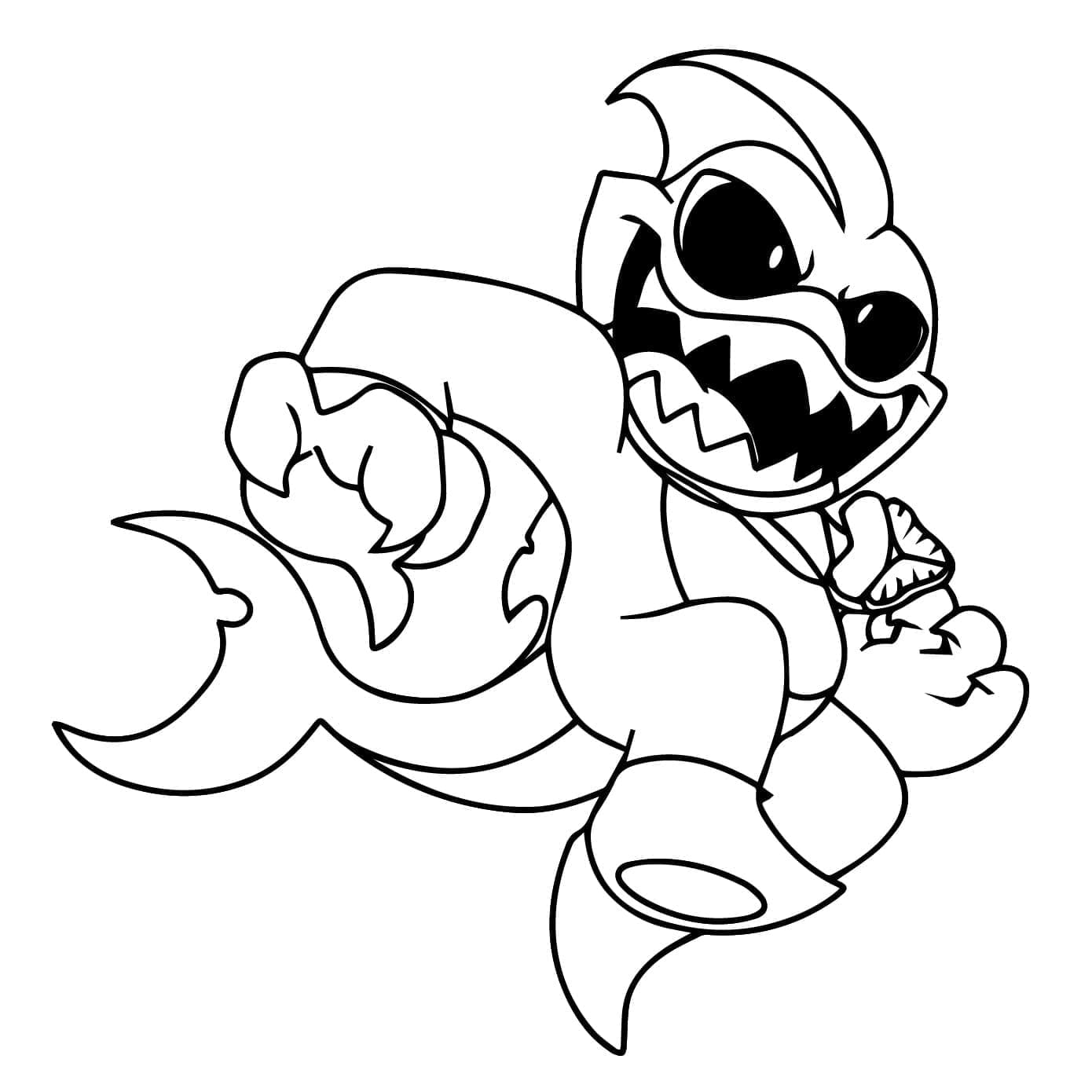 Nightmare Critters Maggie Mako da colorare