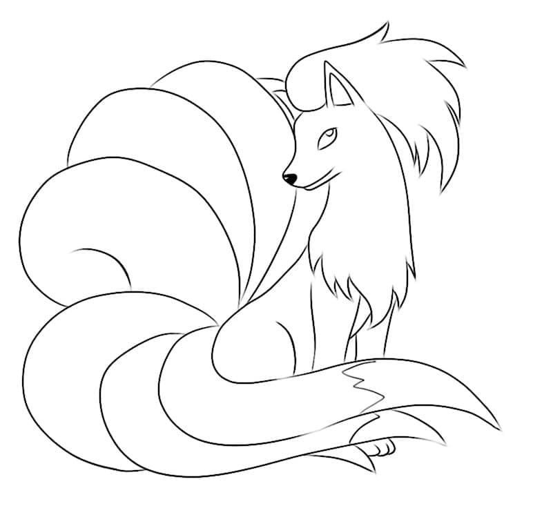 Ninetales Pokemon da colorare