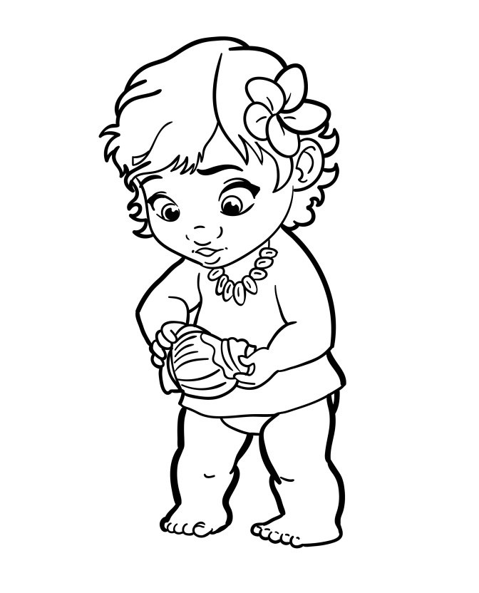 Oceania Carina da colorare