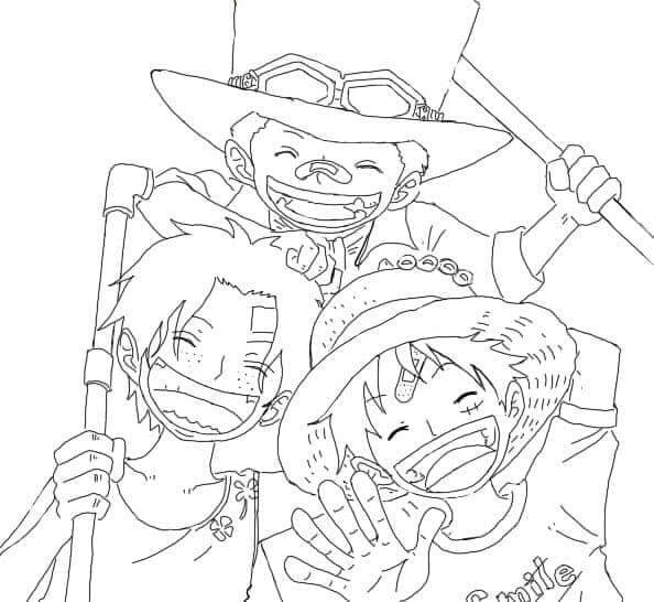 One Piece (3) da colorare