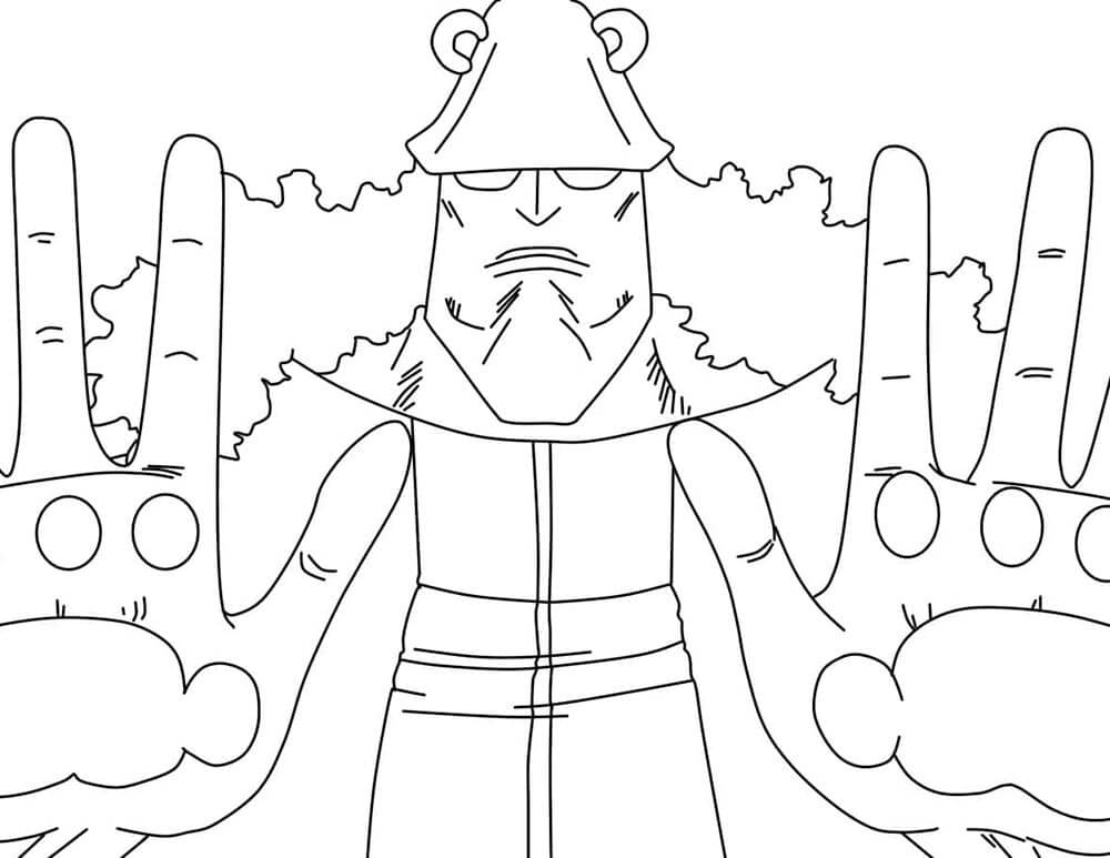 One Piece Kuma da colorare