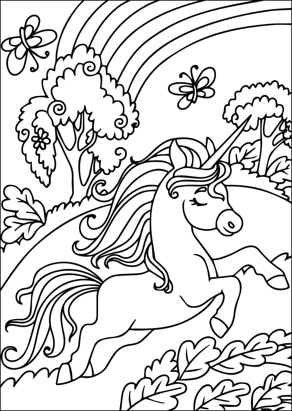 Paesaggio Autunnale da colorare