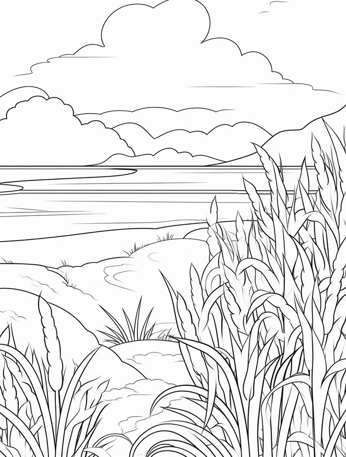 Paesaggio Bellissimo da colorare