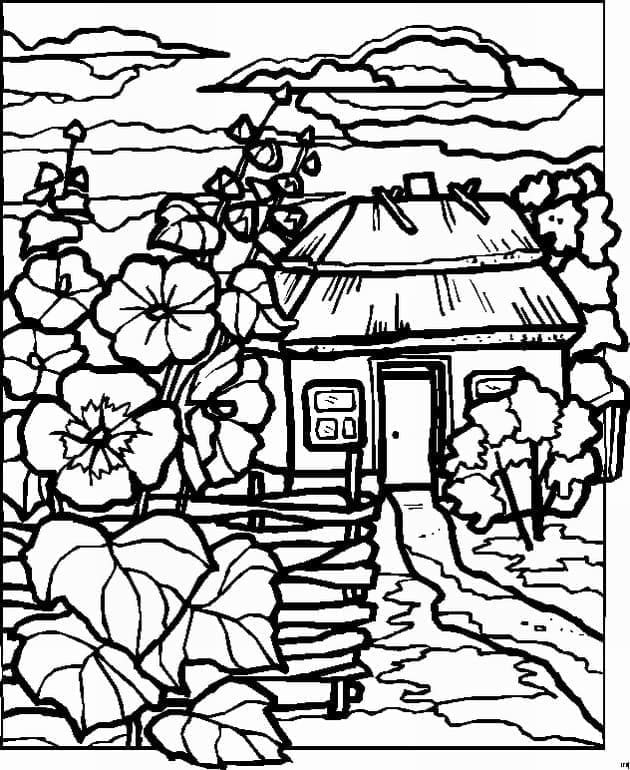 Paesaggio per Bambini di 4 Anni da colorare