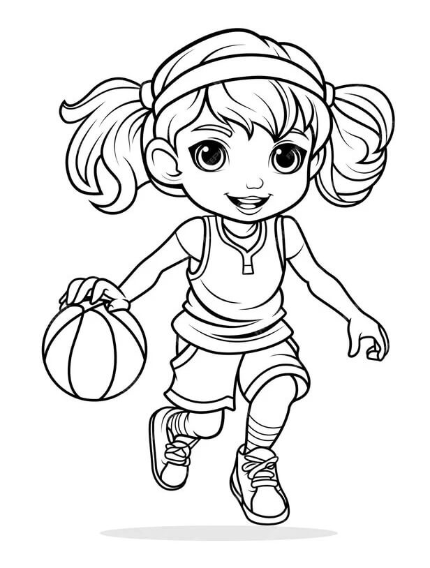 Pallacanestro Base da colorare