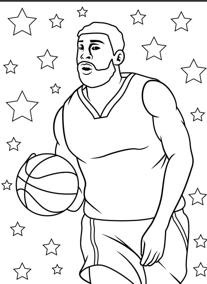 Pallacanestro Gratuita da colorare