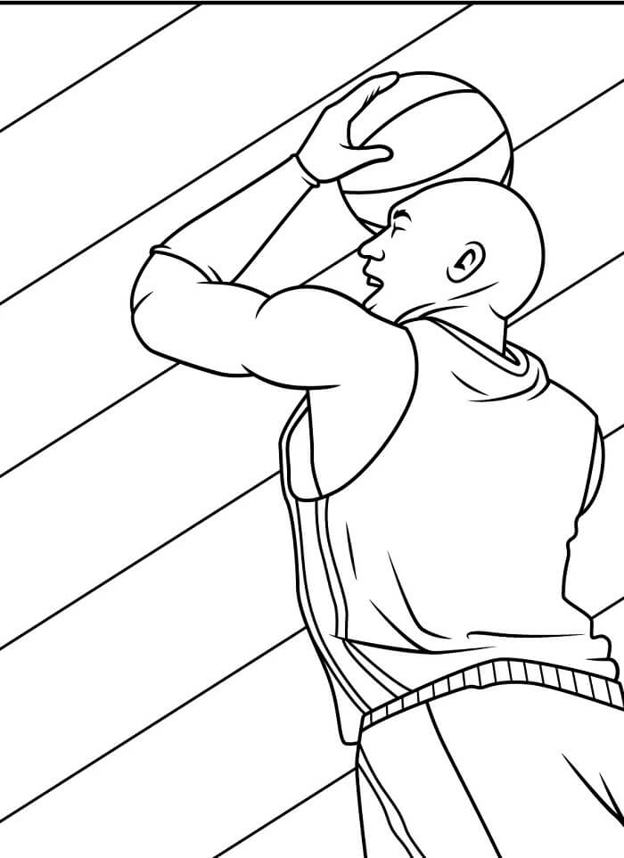 Pallacanestro Stampabile Libera da colorare