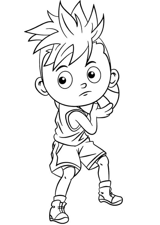 Pallacanestro per Bambini di 2 Anni da colorare