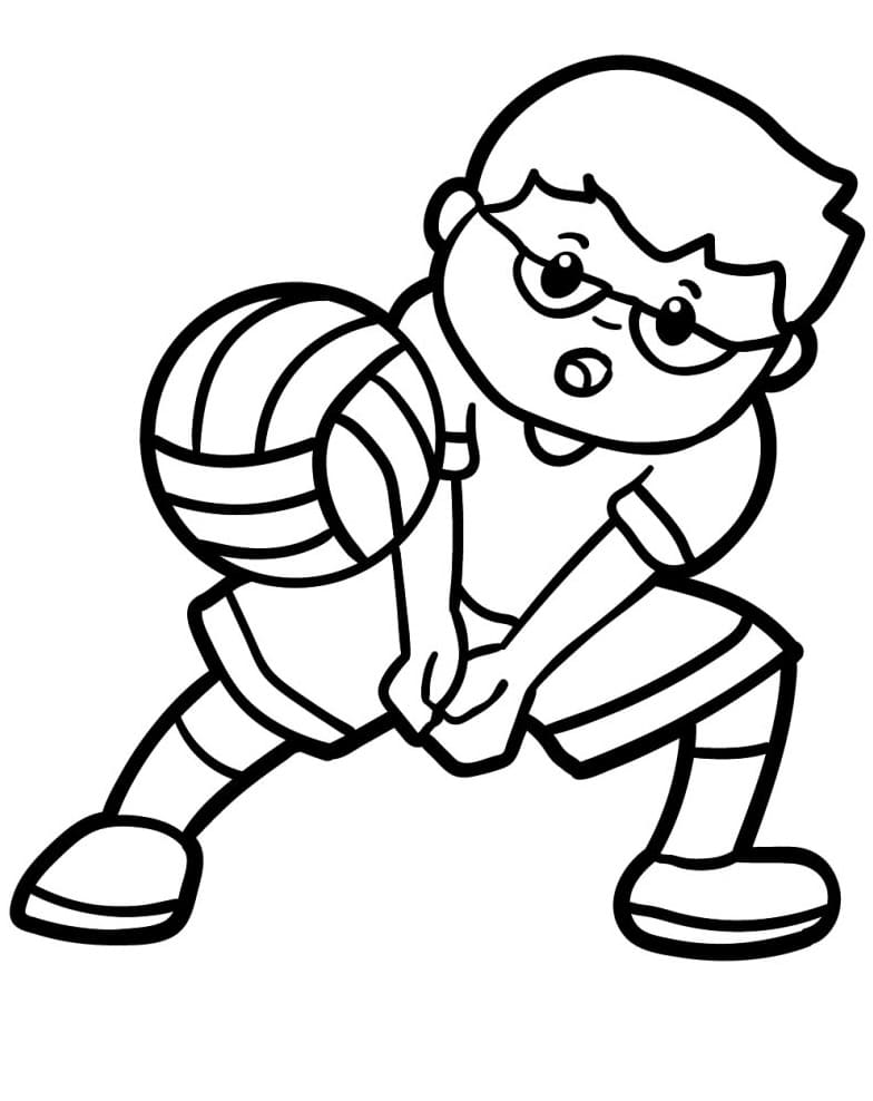 Pallavolo da colorare