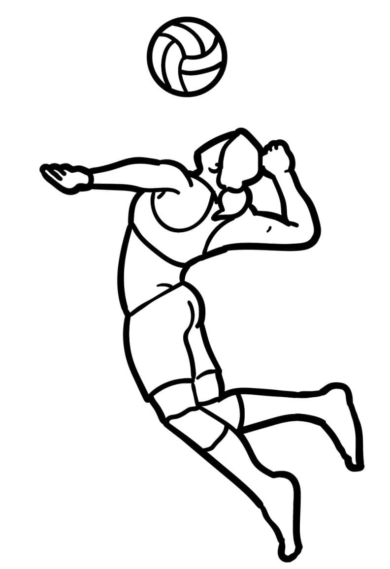 Pallavolo Straordinaria da colorare