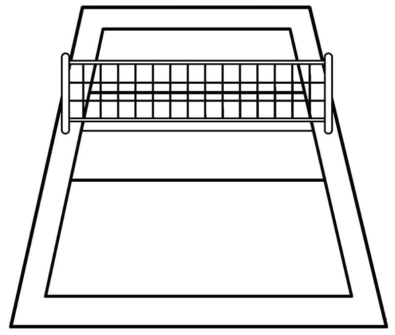 Pallavolo per Bambini di 2 Anni da colorare
