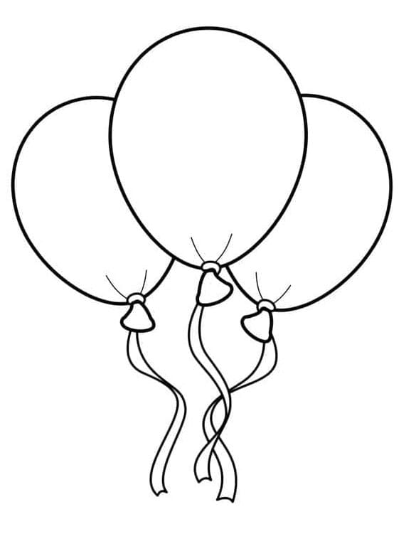 Palloncino Perfetto da colorare